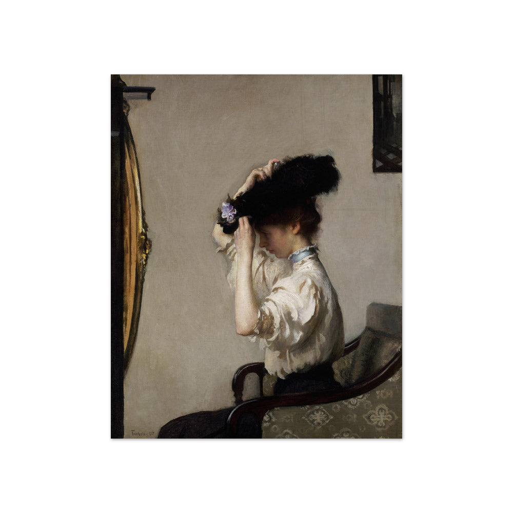 Preparing for the Matinee by Edmund C. Tarbell - Compact / Full Bleed / No Frame