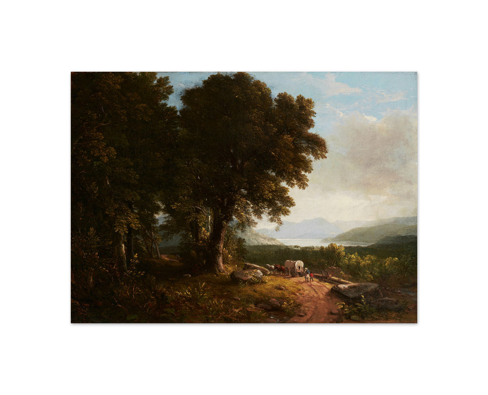 Landscape with Covered Wagon by Asher B. Durand - Compact / Full Bleed / No Frame