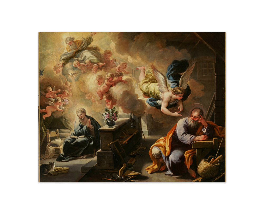 The Dream of St. Joseph by Luca Giordano - Compact / Full Bleed / No Frame