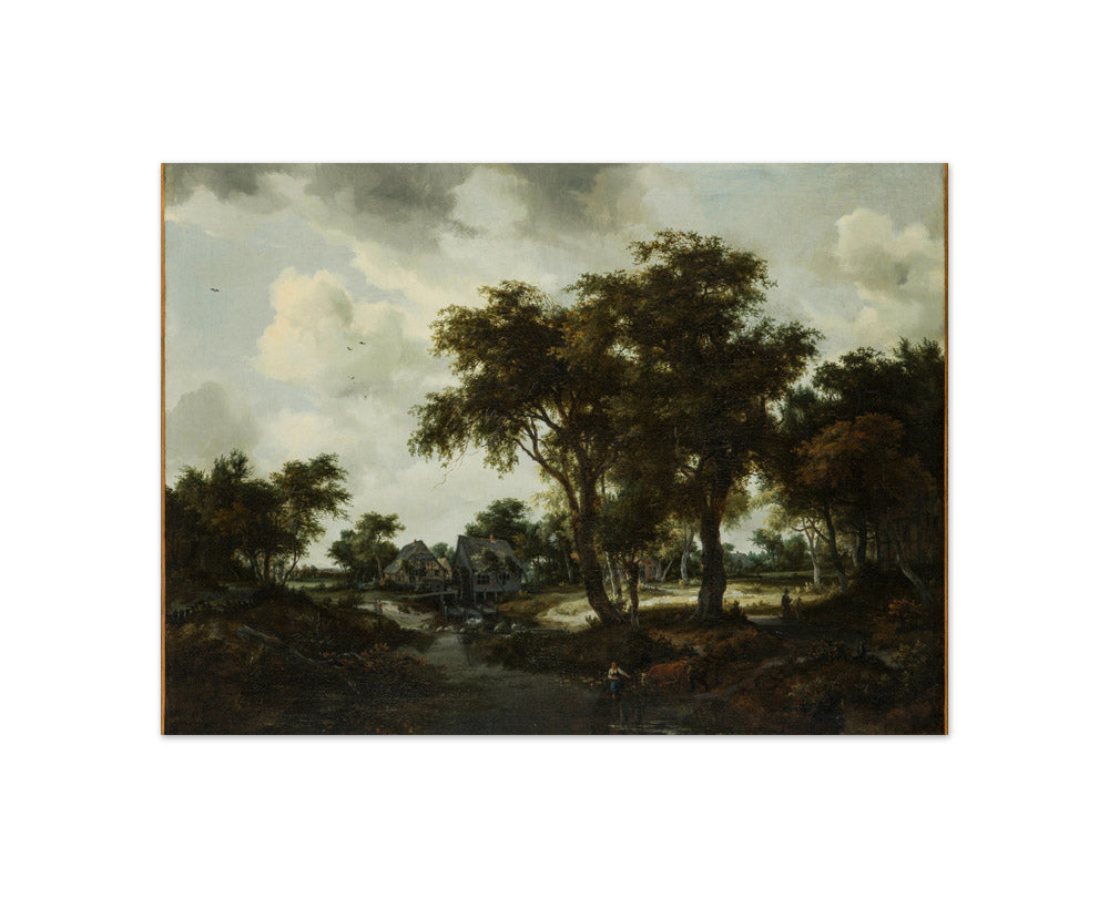 The Water Mill (The Trevor Landscape) by Meindert Hobbema - Compact / Full Bleed / No Frame