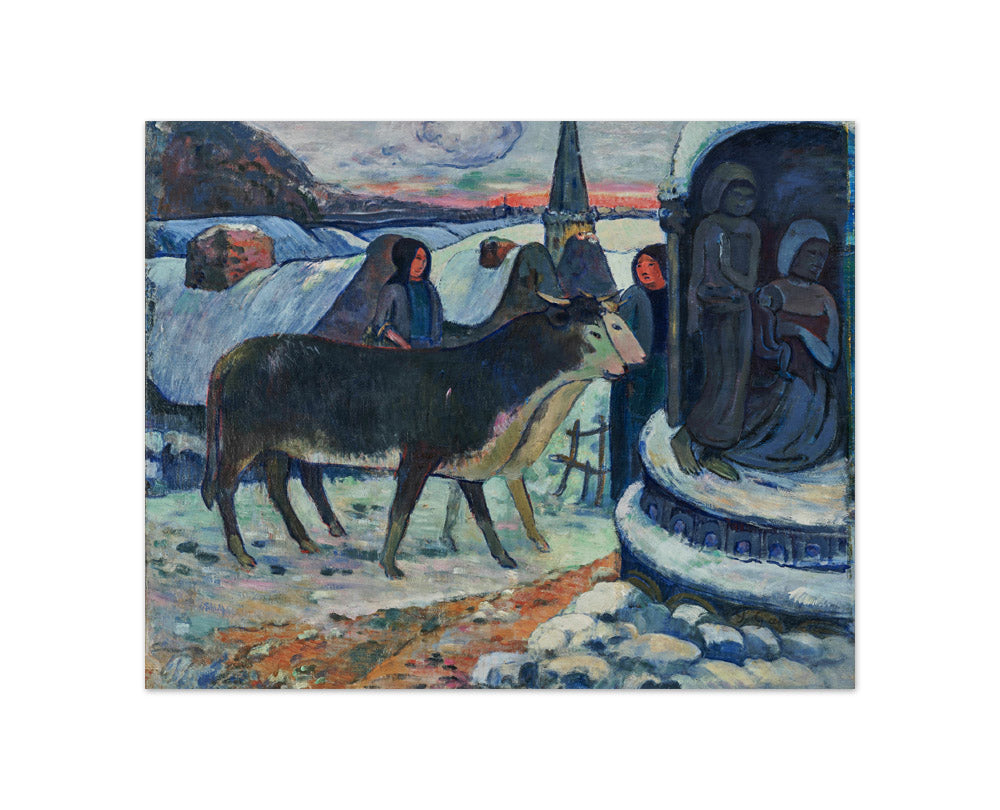 Christmas Night (The Blessing of the Oxen) by Paul Gauguin - Compact / Full Bleed / No Frame