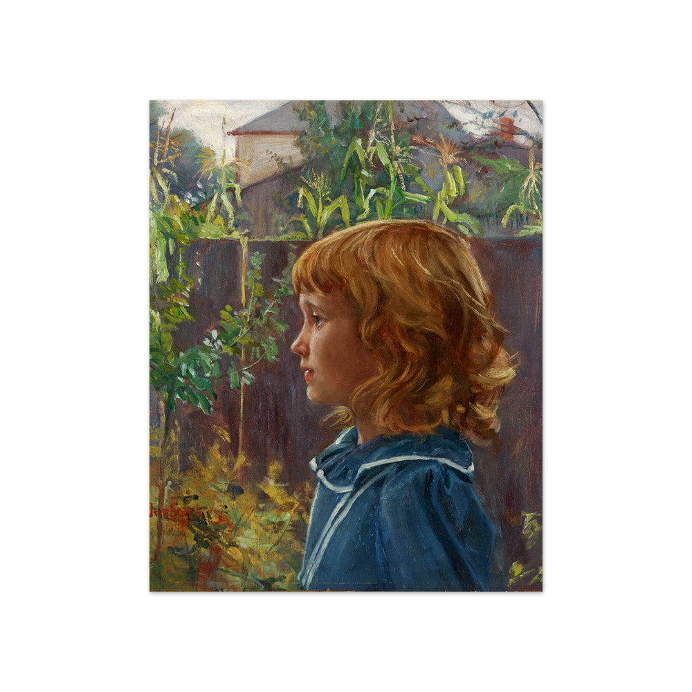 Portrait of a Young Girl by Otto Stark - Compact / Full Bleed / No Frame