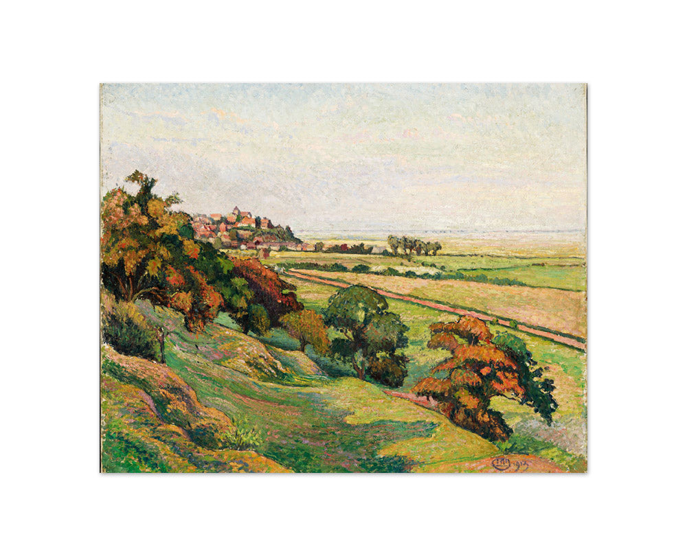 Rye from Cadborough, Sunset by Lucien Pissarro - Compact / Full Bleed / No Frame