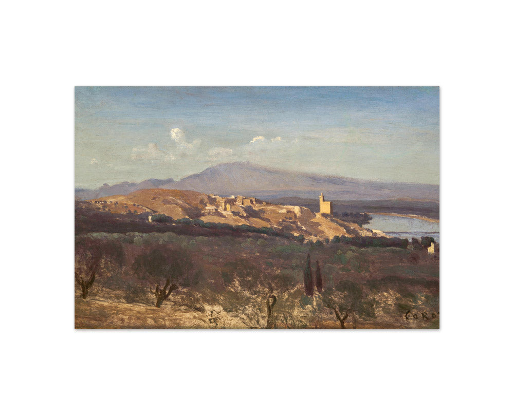 Villeneuve-les-Avignon by Jean-Baptiste-Camille Corot - Compact / Full Bleed / No Frame