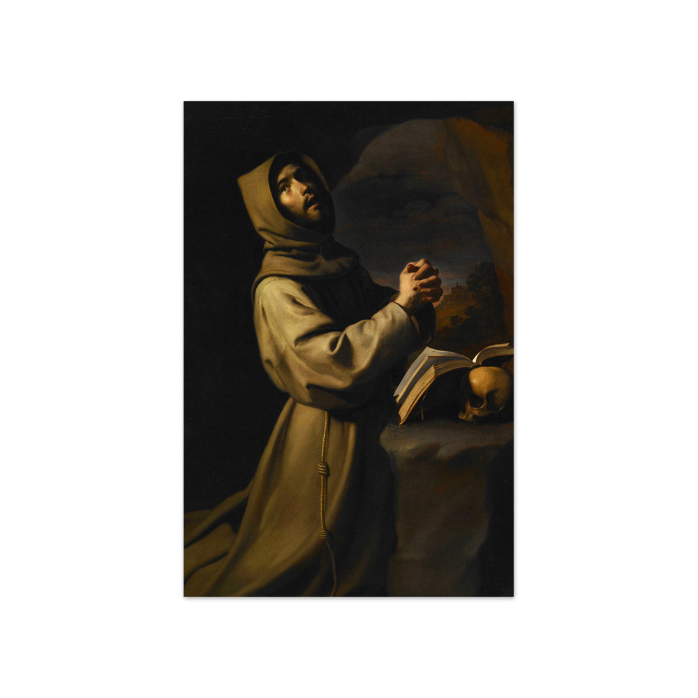 St. Francis in Meditation by Francisco d. Zurbarán - Compact / Full Bleed / No Frame