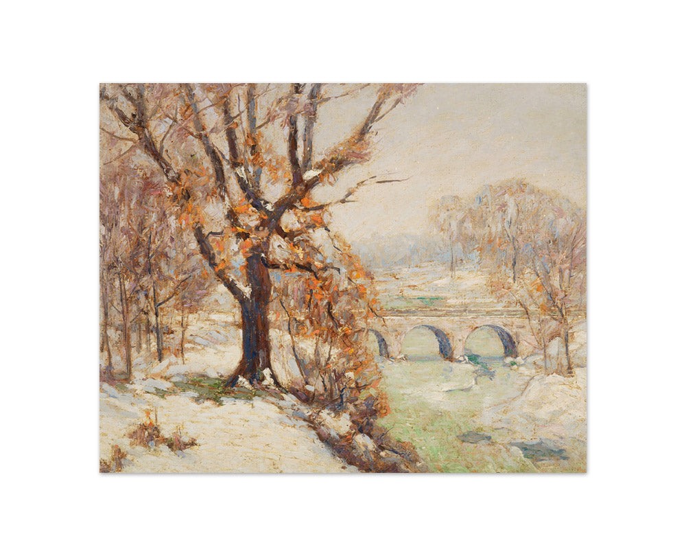 Riverbank in Winter by Paul A. Randall - Compact / Full Bleed / No Frame