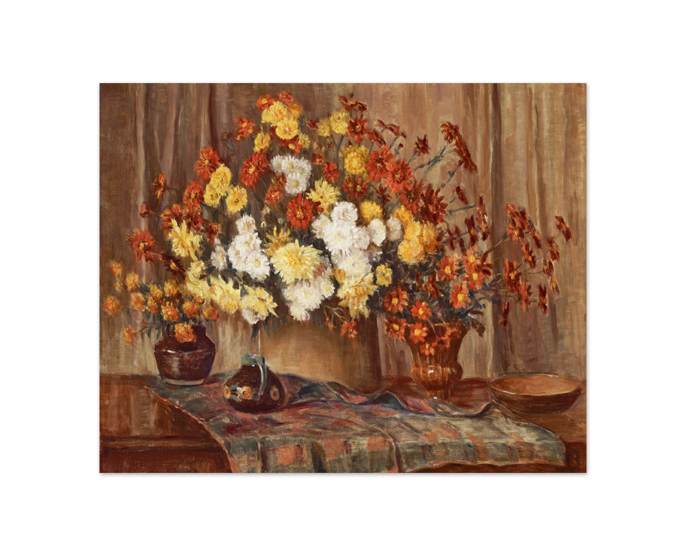 Chrysanthemums by Susan H. Schneider - Compact / Full Bleed / No Frame