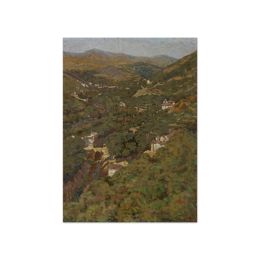 Valley of the Darro, Granada, Spain by John F. Stacey - Compact / Full Bleed / No Frame