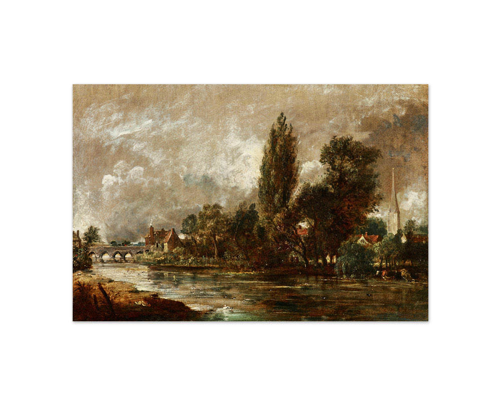 Harnham Bridge, Salisbury by John Constable - Compact / Full Bleed / No Frame