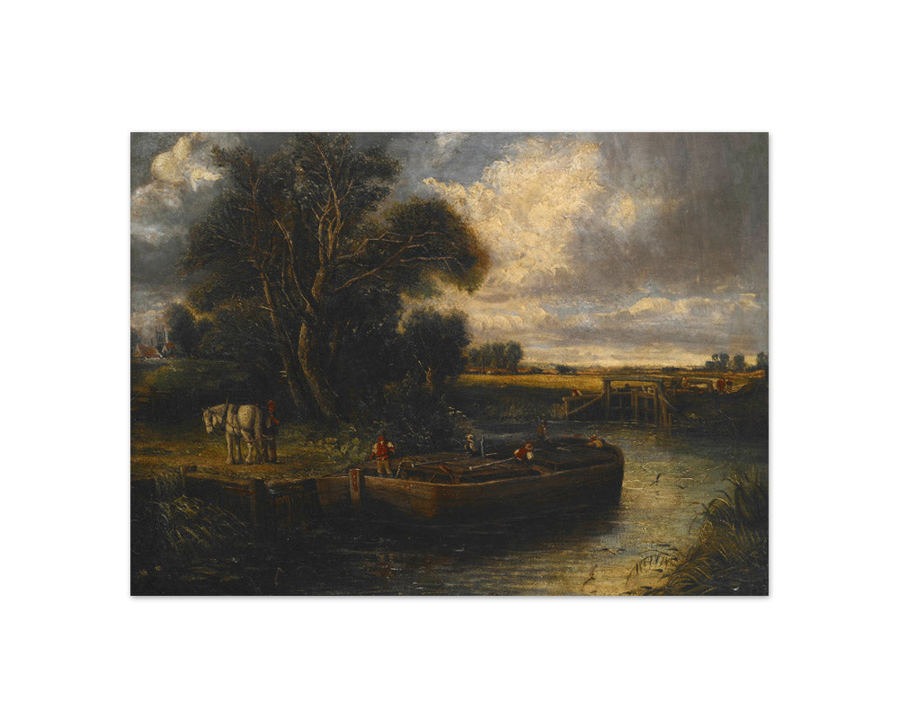 Barge on the Canal by John Constable - Compact / Full Bleed / No Frame