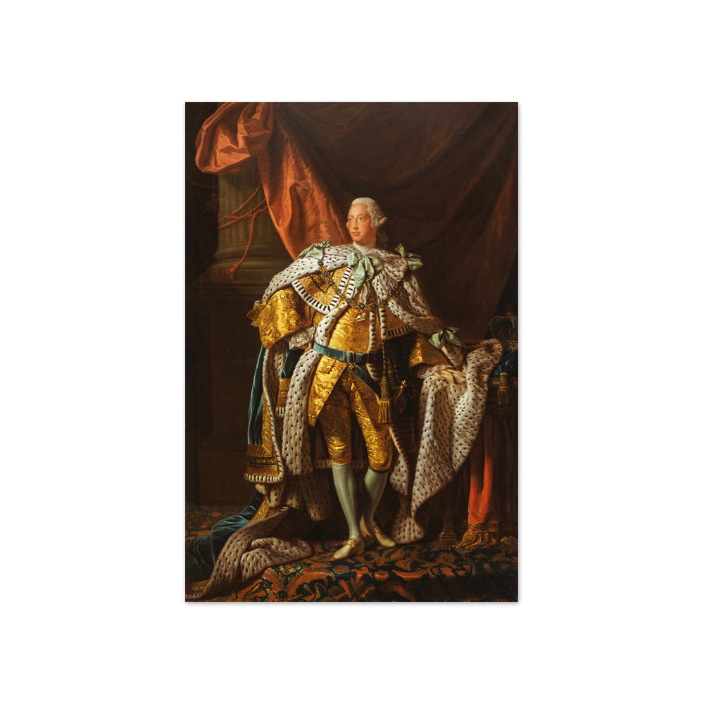 King George III by Allan Ramsay - Compact / Full Bleed / No Frame