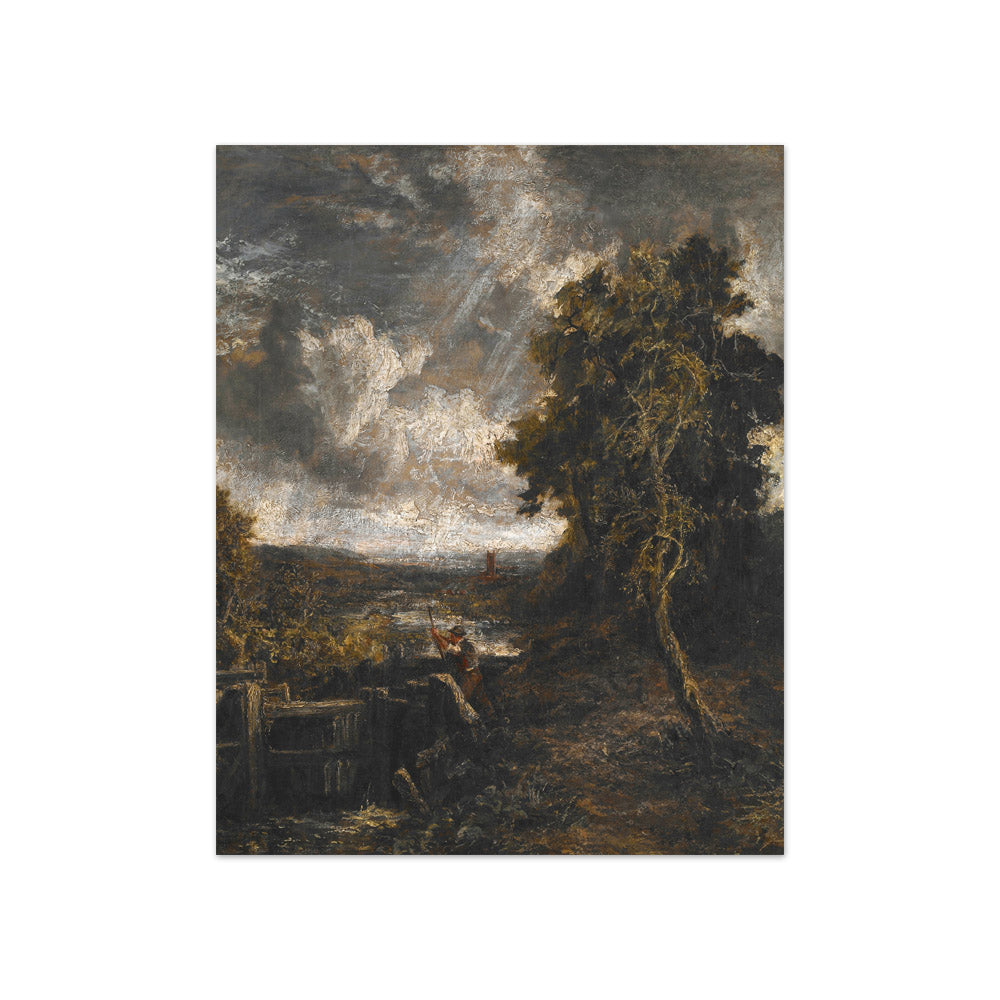 East Bergholt - Lock on Stour by John Constable - Compact / Full Bleed / No Frame