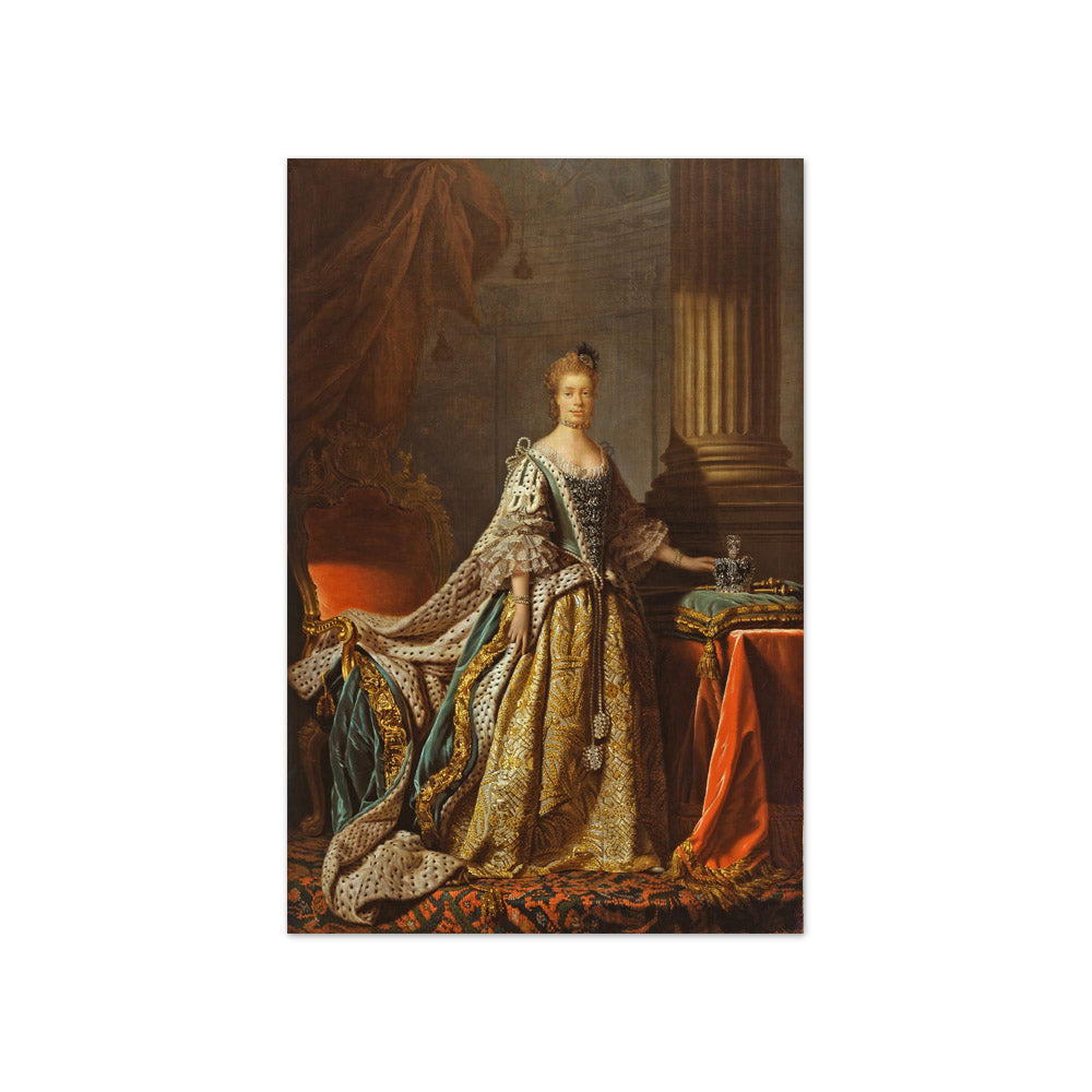 Queen Charlotte by Allan Ramsay - Compact / Full Bleed / No Frame