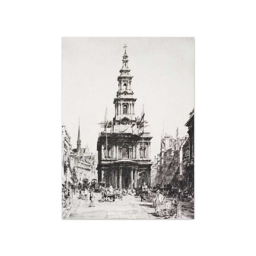 St. Mary le Strand by Francis Dodd - Compact / Full Bleed / No Frame