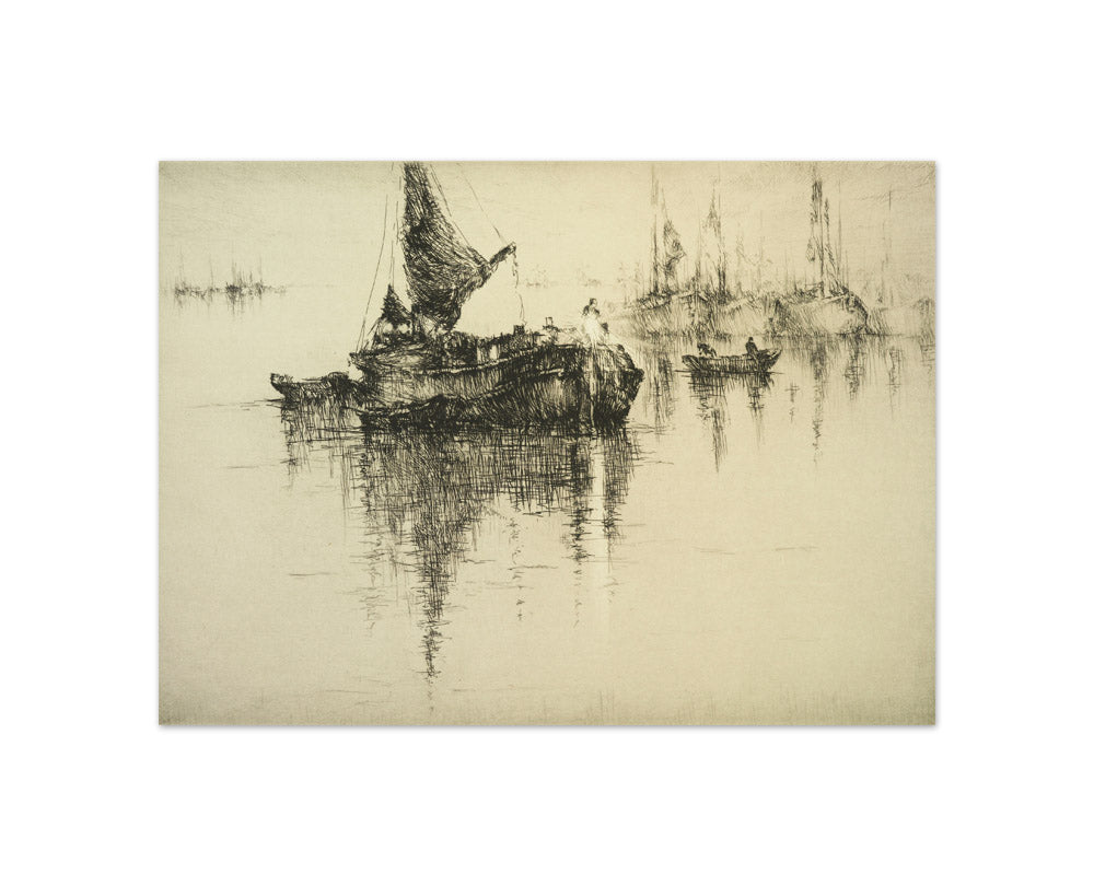 Evening on the Zuyder Zee by Sydney Mackenzie Litten - Compact / Full Bleed / No Frame