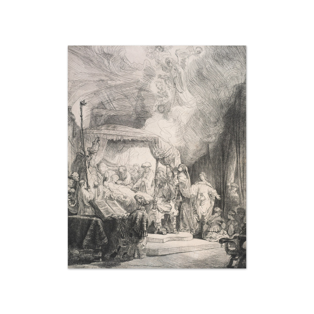 The death of the Virgin. by Rembrandt van Rijn - Compact / Full Bleed / No Frame