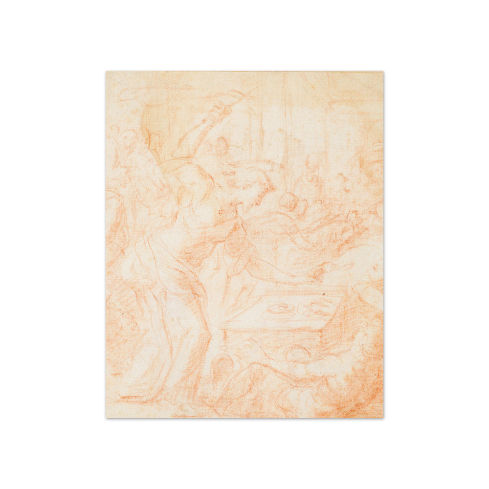 Christ driving out the money changers. by Bernardino Poccetti - Compact / Full Bleed / No Frame