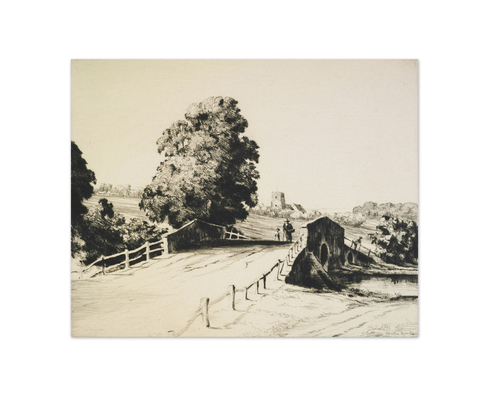 A Suffolk bridge by Martin Hardie - Compact / Full Bleed / No Frame