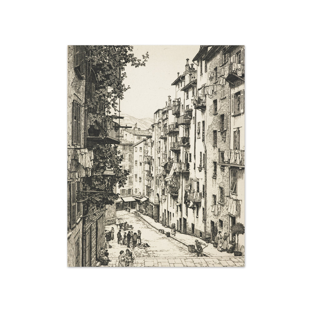 Gubernatis Street, Nice by Frederick Marriott - Compact / Full Bleed / No Frame
