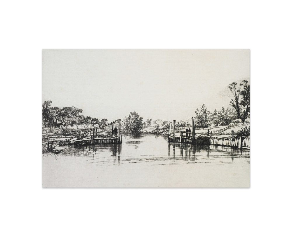 Egham Lock by Sir Francis Haden - Compact / Full Bleed / No Frame