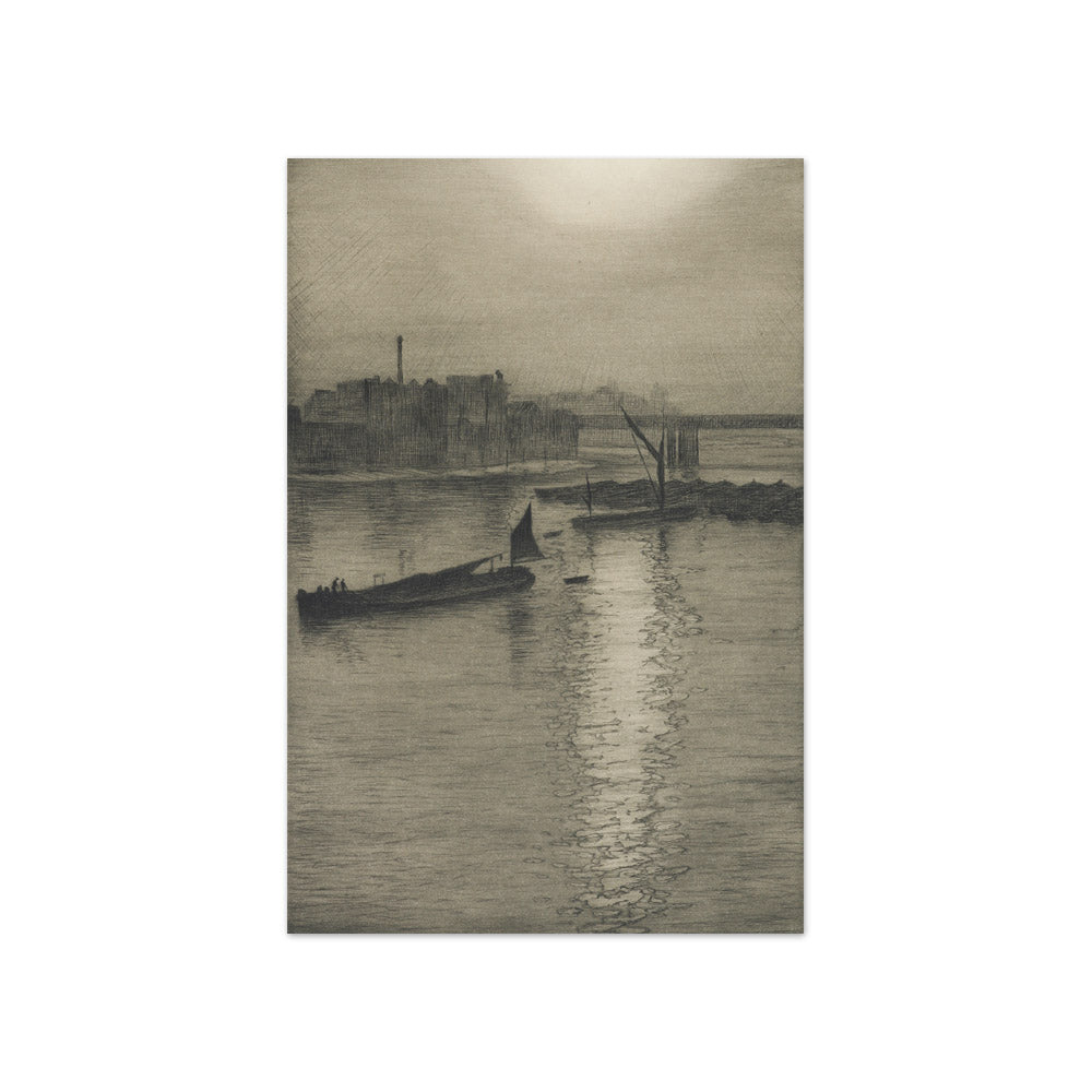 From Waterloo Bridge: Sun bursting through fog by Christopher Nevinson - Compact / Full Bleed / No Frame