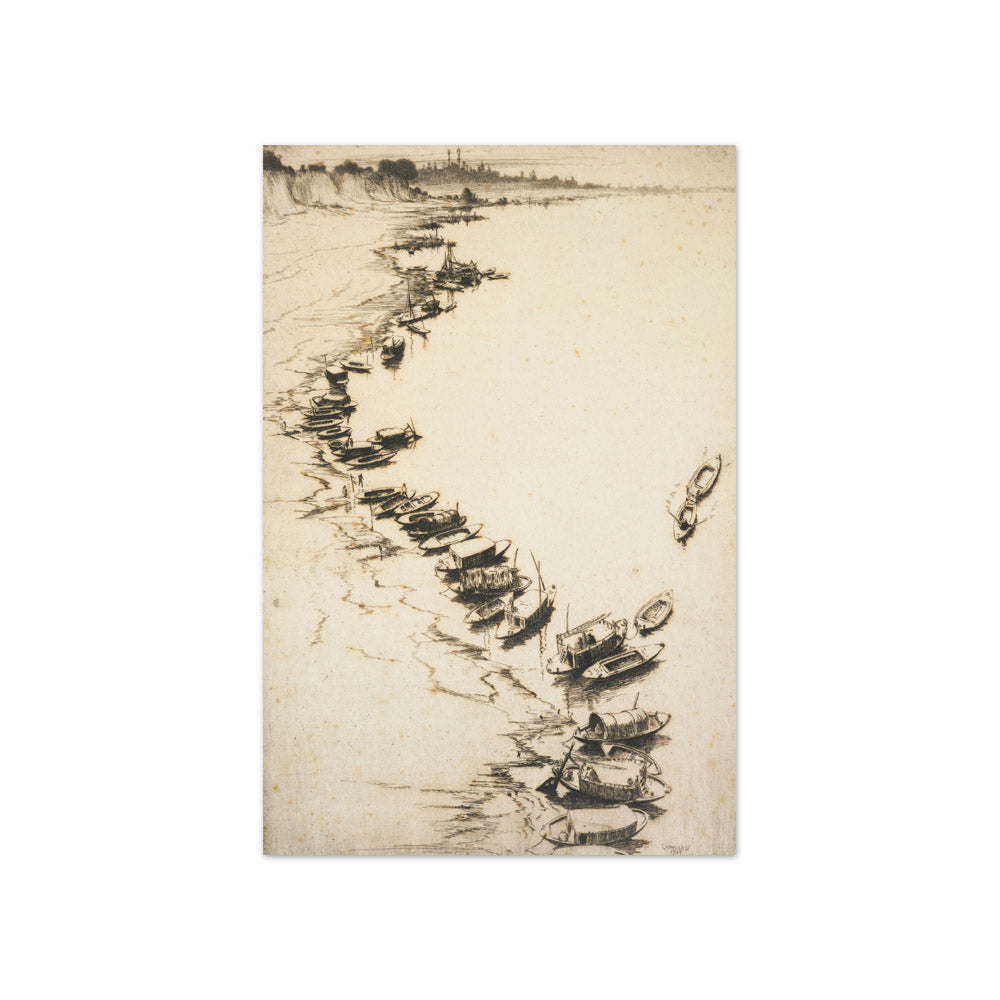 The evening river. From: Fourth Indian plates by Ernest Stephen Lumsden - Compact / Full Bleed / No Frame