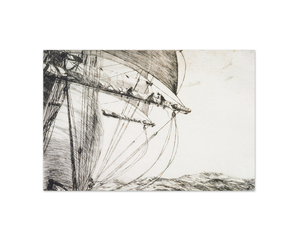 Furling the foresail by Arthur Briscoe - Compact / Full Bleed / No Frame