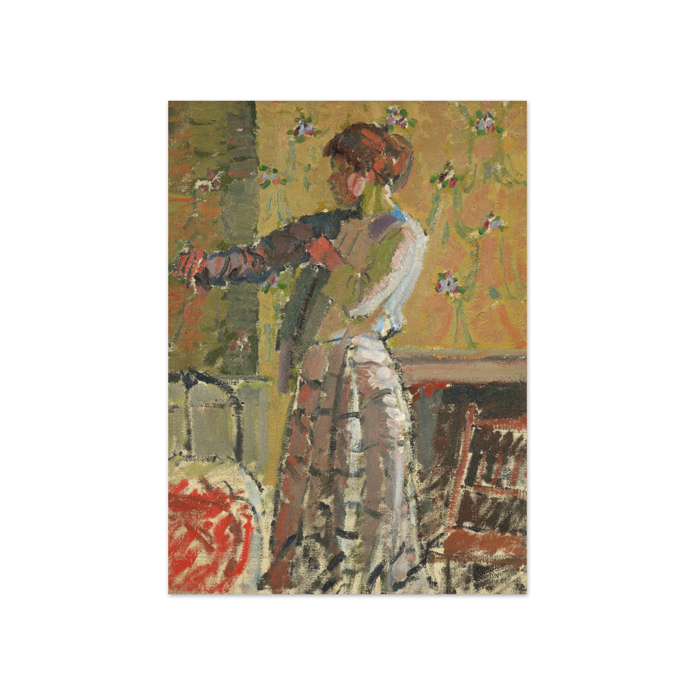 Girl dressing by Harold Gilman - Compact / Full Bleed / No Frame