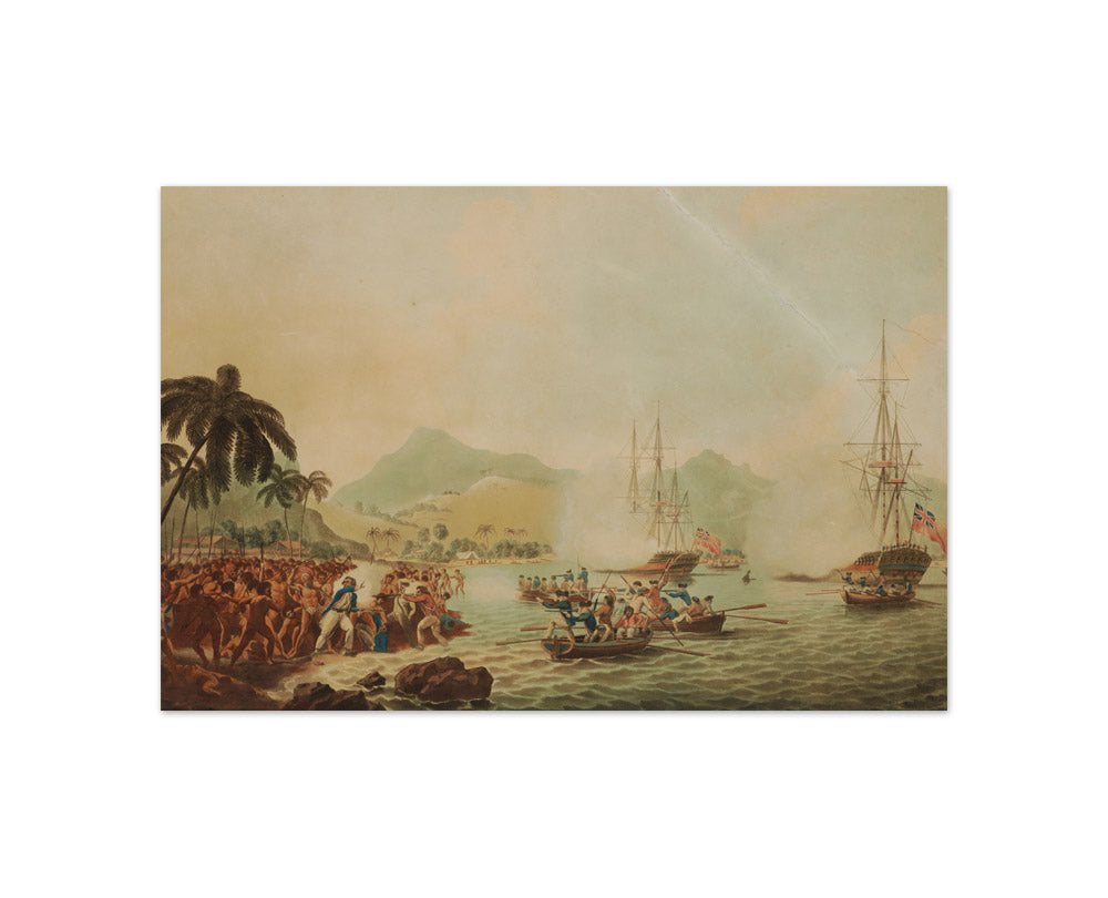 A view of Owhyhee, one of the Sandwich Islands by John Cleveley Junior - Compact / Full Bleed / No Frame