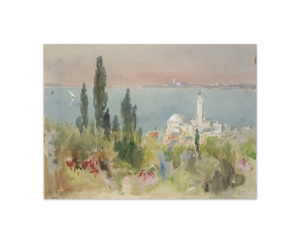 Lake scene by Hercules Brabazon - Compact / Full Bleed / No Frame