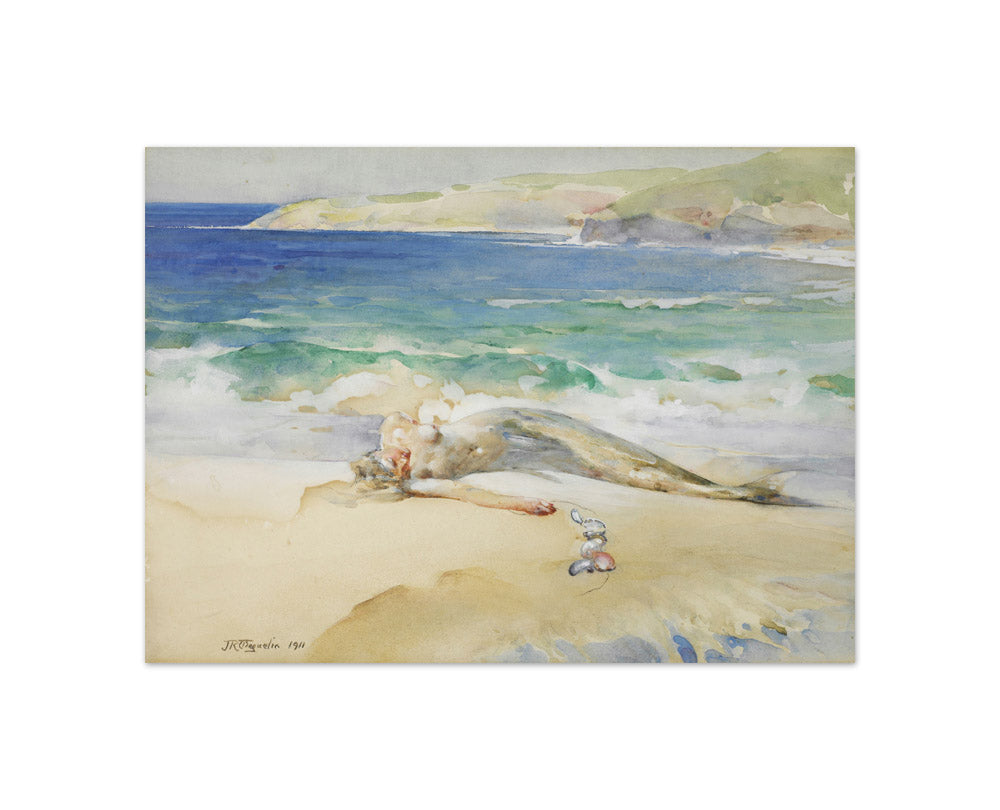 The sleeping mermaid by John Weguelin - Compact / Full Bleed / No Frame