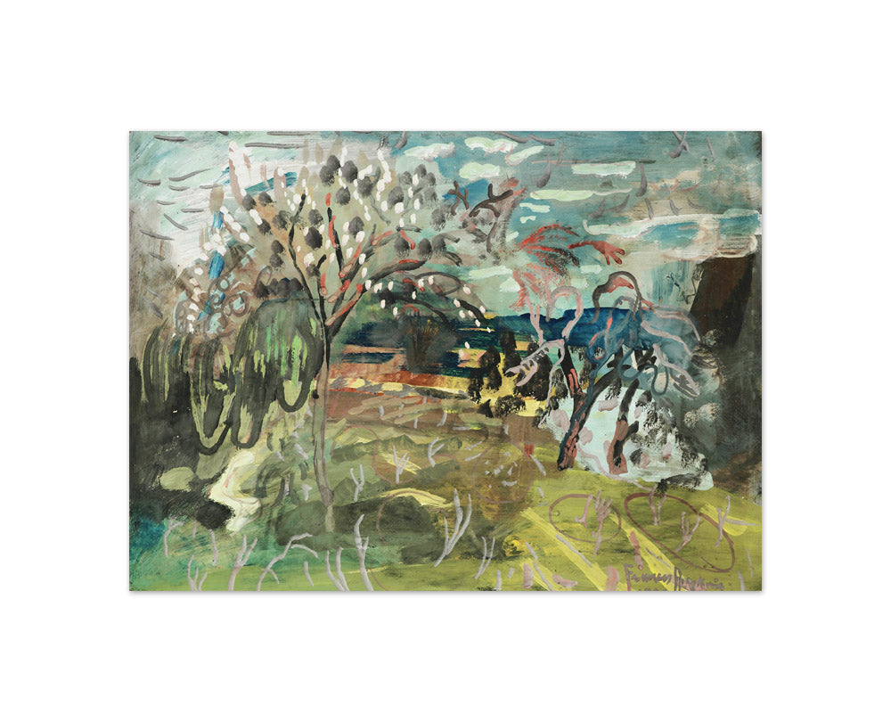 Cherry tree at 'The Croft', Bradford on Tone, Taunton by Frances Hodgkins - Compact / Full Bleed / No Frame