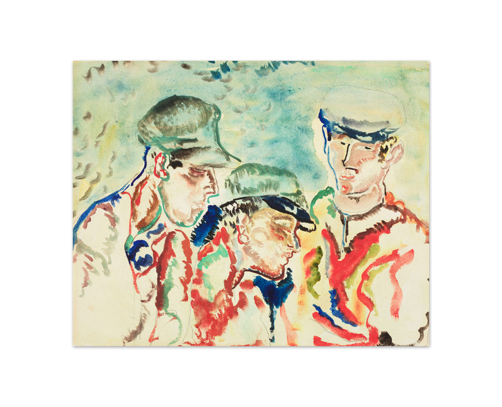 Three fisher boys by Frances Hodgkins - Compact / Full Bleed / No Frame