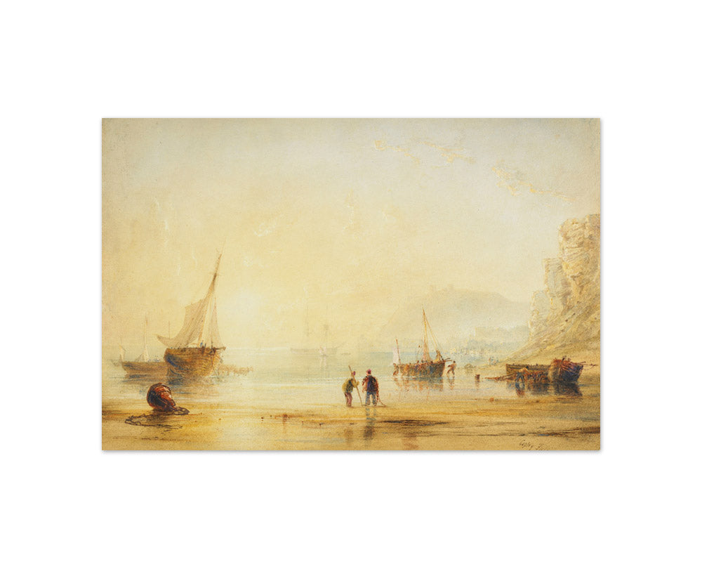 Sunset, Hastings by Anthony Copley Fielding - Compact / Full Bleed / No Frame