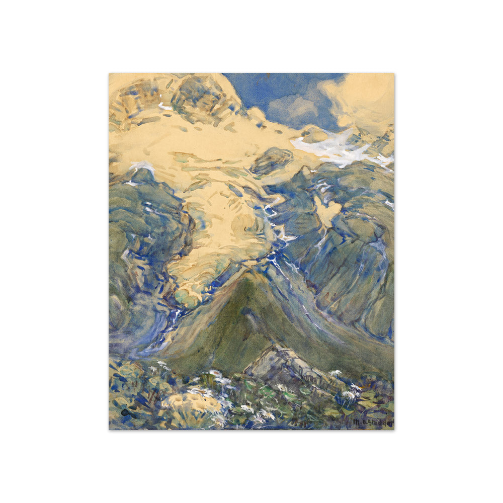 Stocking Glacier from Hooker Valley by Margaret Stoddart - Compact / Full Bleed / No Frame