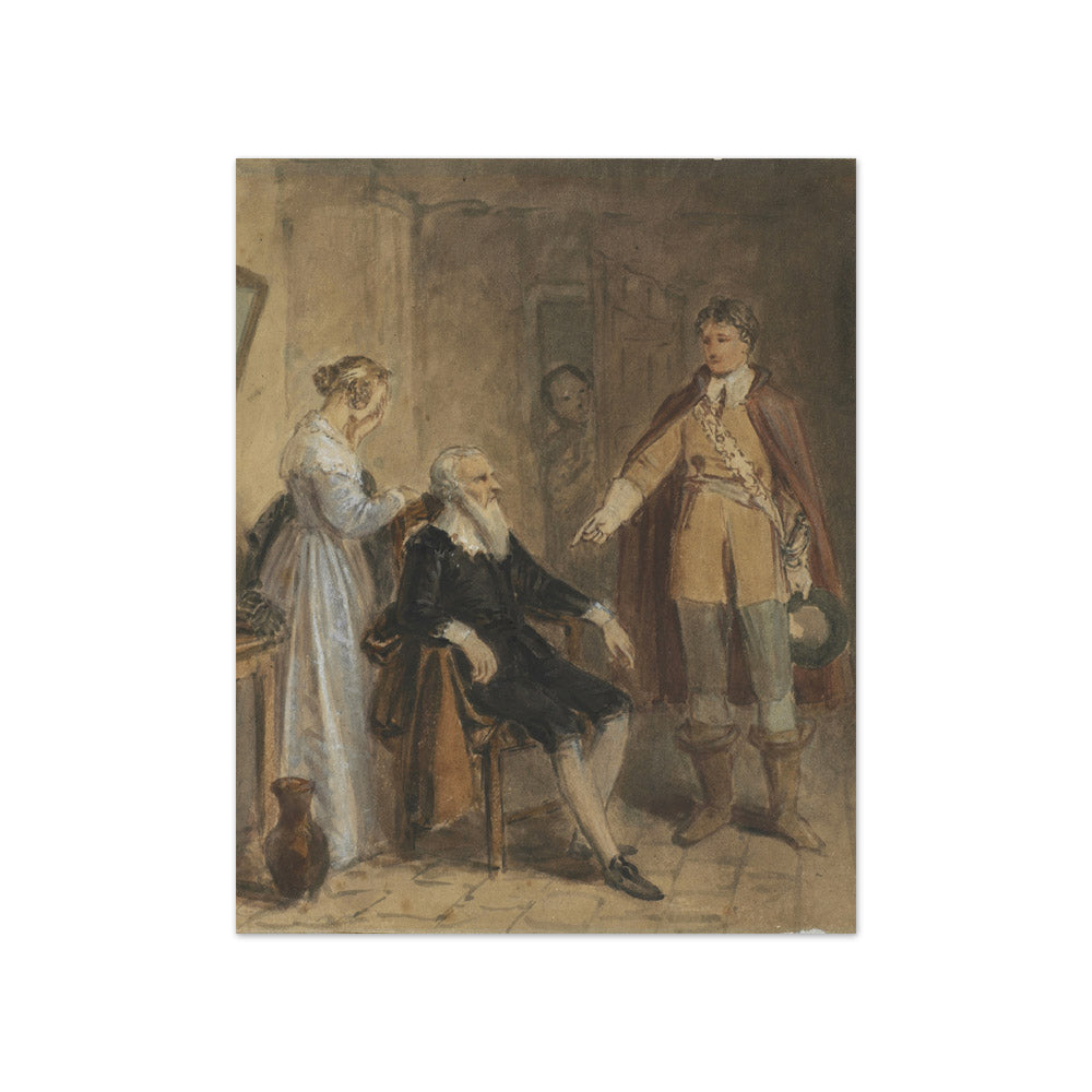 King Lear and Cordelia by John Massey Wright - Compact / Full Bleed / No Frame