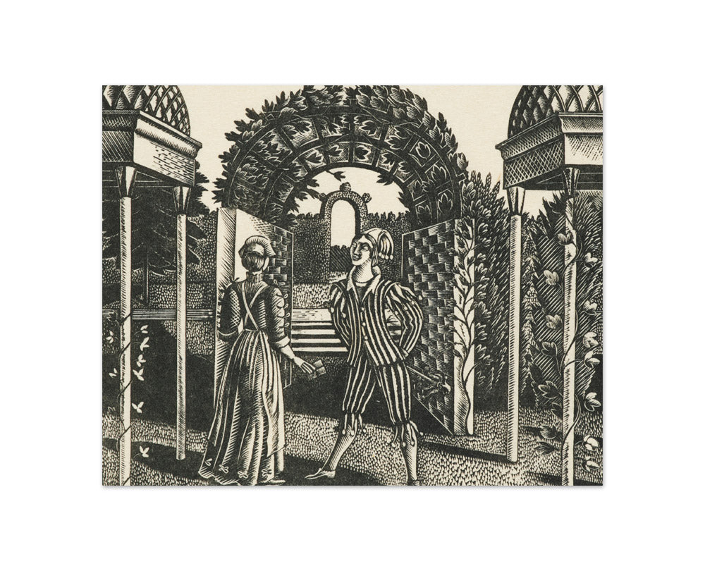 Maria and clown. by Eric Ravilious - Compact / Full Bleed / No Frame