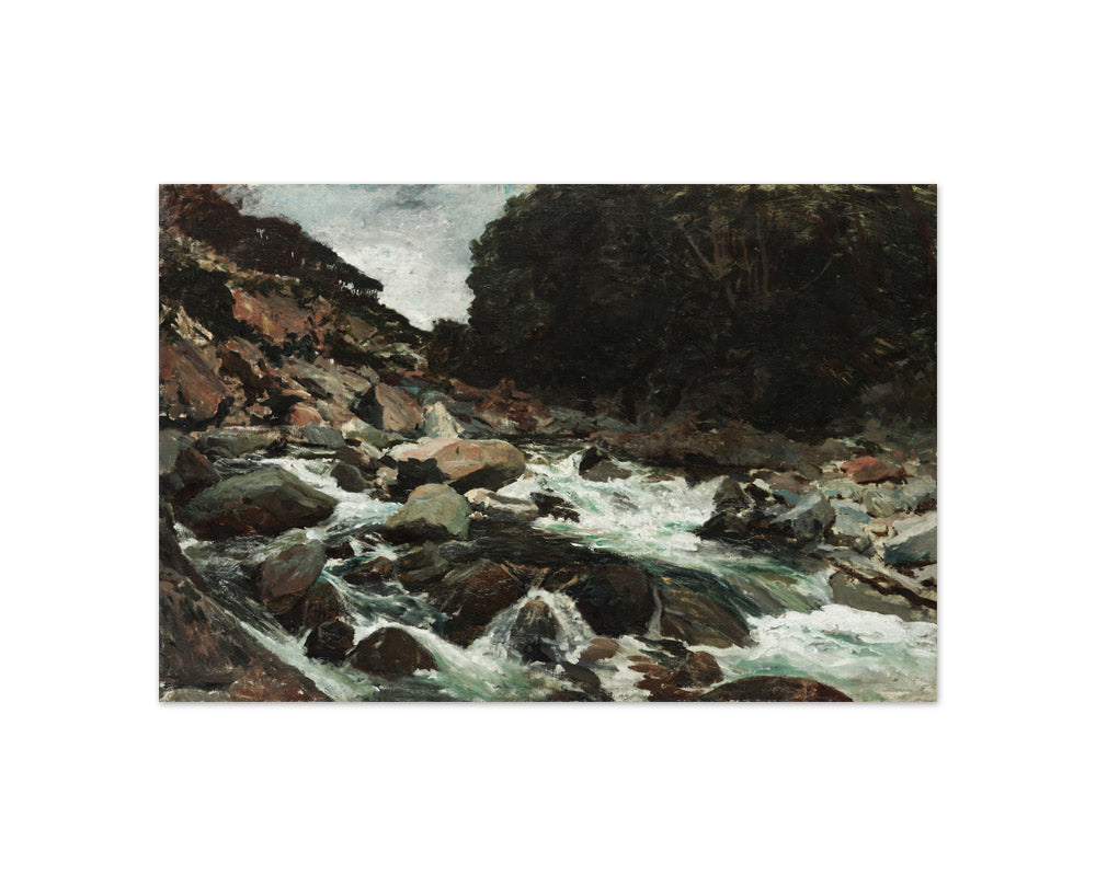 Mountain Stream, Otira Gorge by Petrus van der Velden - Compact / Full Bleed / No Frame