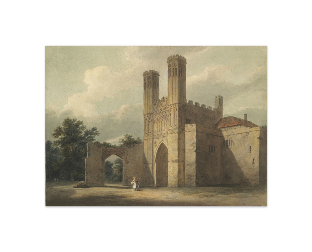 Entrance to Monastary of St. Augustine, Canterbury by Edward Dayes - Compact / Full Bleed / No Frame