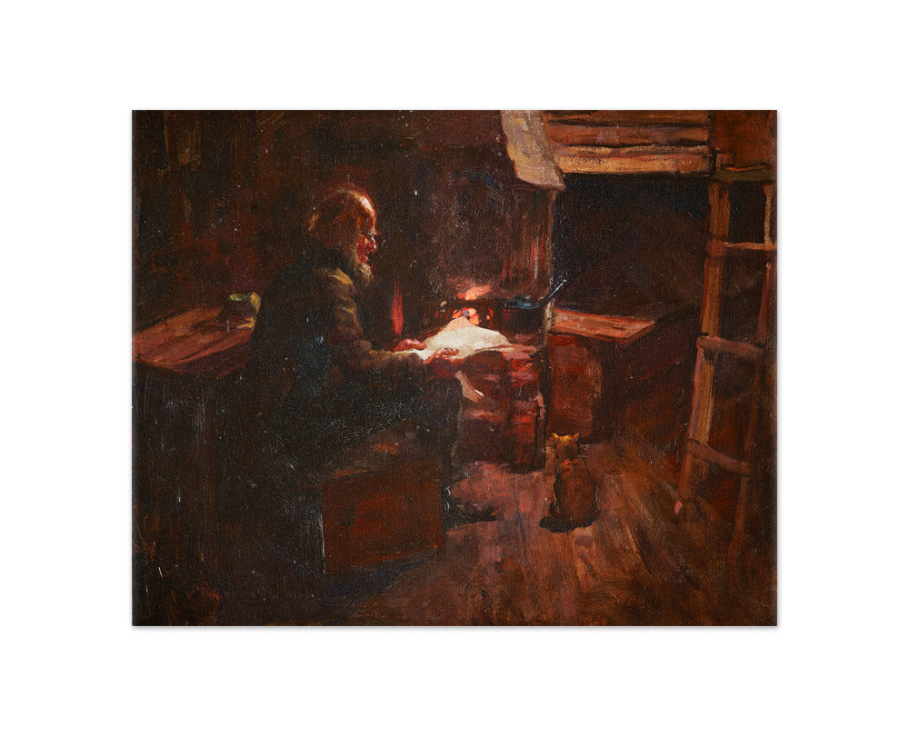 The hermit of Wellington harbour by Petrus van der Velden - Compact / Full Bleed / No Frame