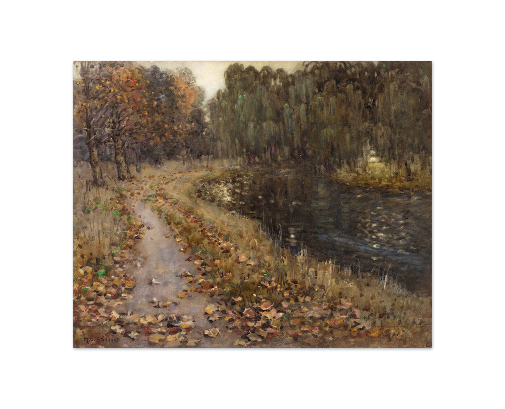 Riverside, autumn by Margaret Stoddart - Compact / Full Bleed / No Frame