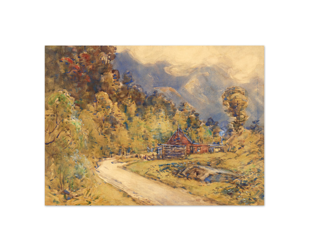 Old cottage, Arthur's Pass by Margaret Stoddart - Compact / Full Bleed / No Frame