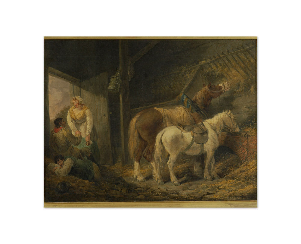 A carrier's stable by George Morland - Compact / Full Bleed / No Frame