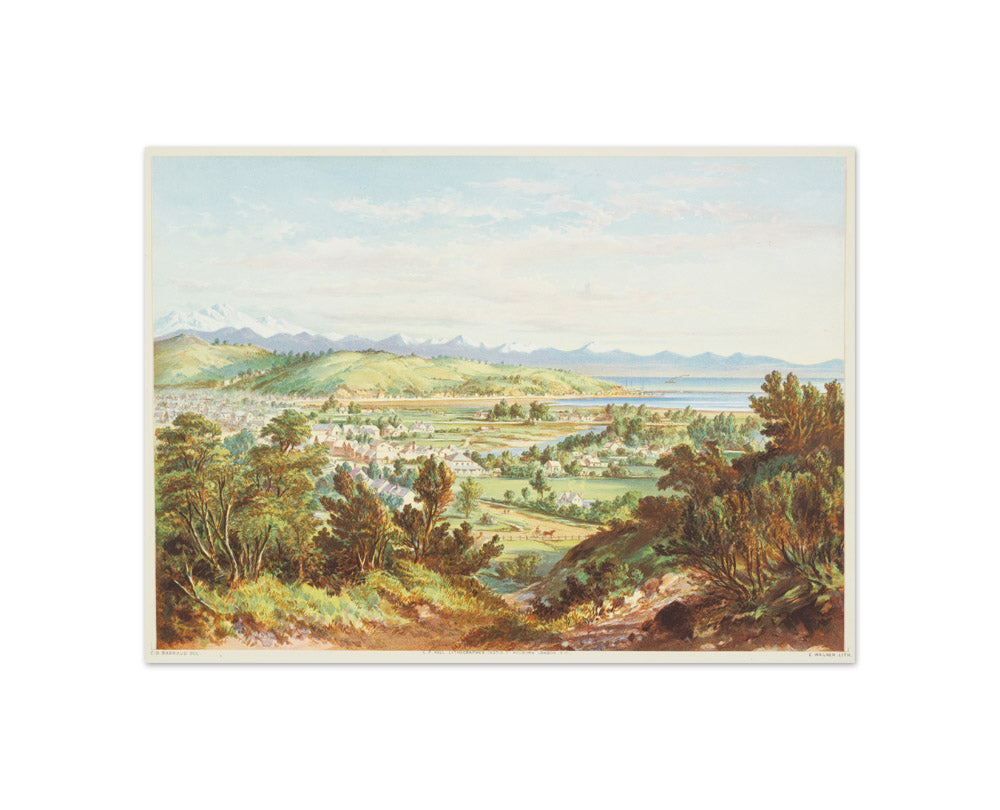 New Zealand Graphic and Descriptive. Nelson. by Charles Decimus Barraud - Compact / Full Bleed / No Frame