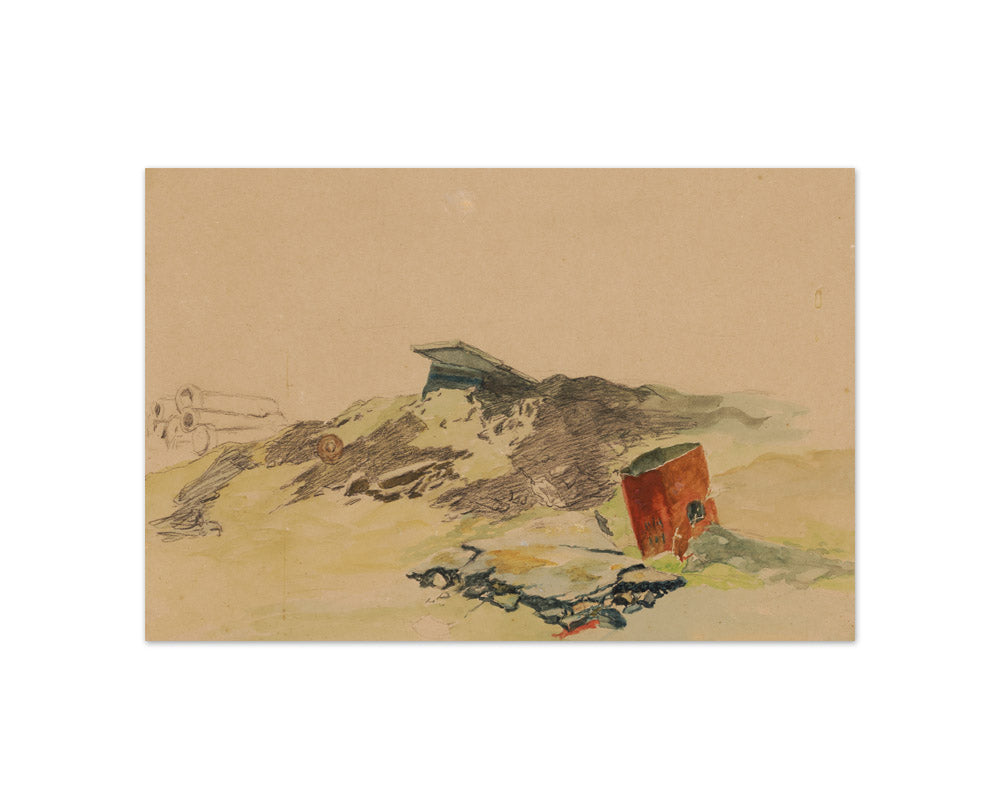 Study of a landscape by Petrus van der Velden - Compact / Full Bleed / No Frame