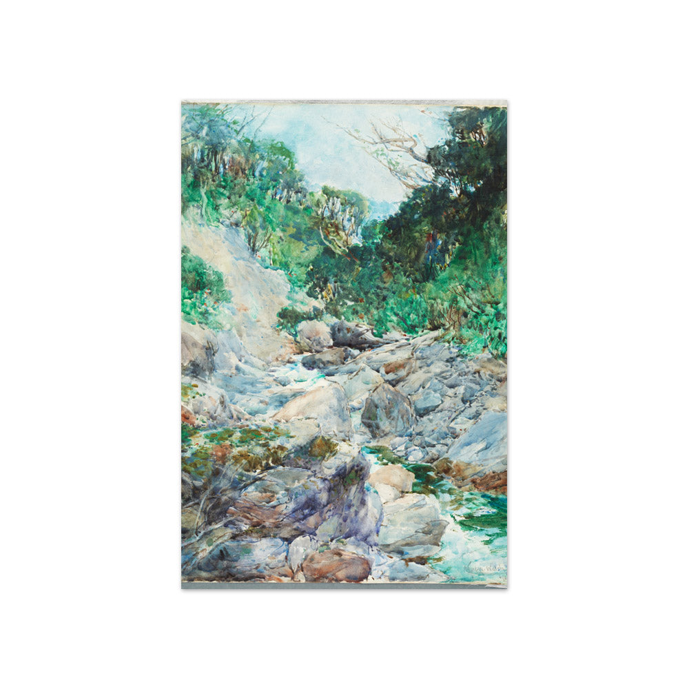 An alpine stream, Otira by Alfred Walsh - Compact / Full Bleed / No Frame