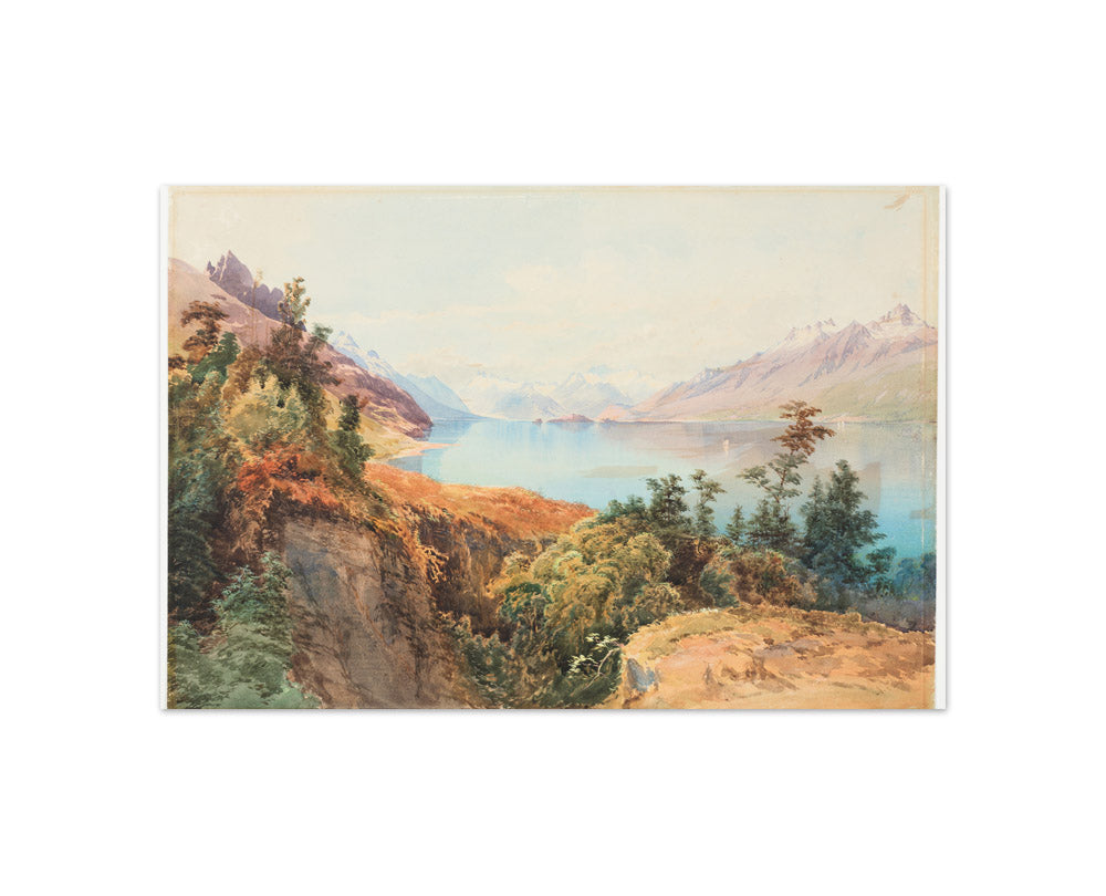 (Mt McIntosh), Lake Wakatipu, Otago by Nicholas Chevalier - Compact / Full Bleed / No Frame