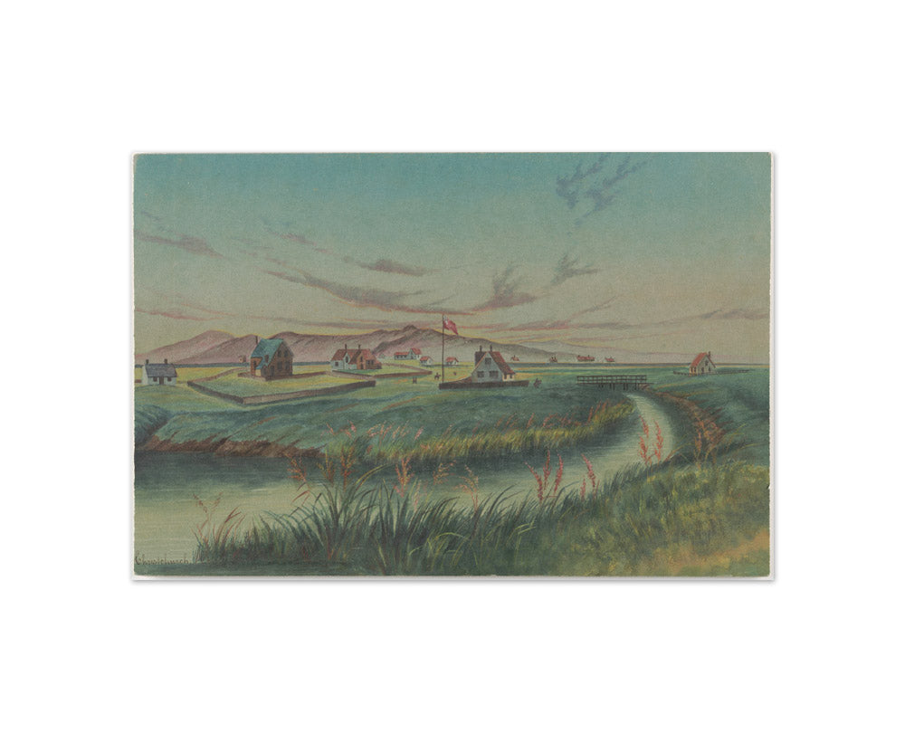 Christchurch. Canterbury Colony. N.Z. by Walter Scarlett Hatton - Compact / Full Bleed / No Frame