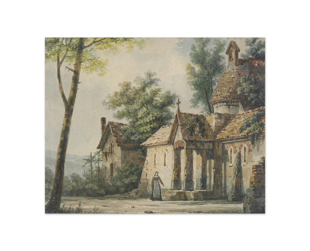 Old church among trees by A Blanchard - Compact / Full Bleed / No Frame