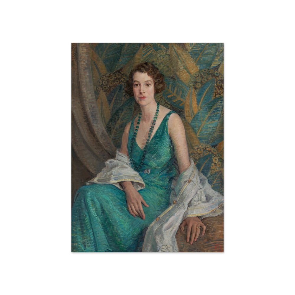 Portrait of Mrs N.S. Falla by Mrs Mary Tripe - Compact / Full Bleed / No Frame